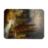 Wandelaar naast een rivier van de Torrential Magneet (Horizontaal)