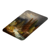 Wandelaar naast een rivier van de Torrential Magneet (Linkerzijde)