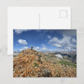 Wandelaar op Mt Belford - Collegiate Peaks - Color Briefkaart (Voorkant / Achterkant)