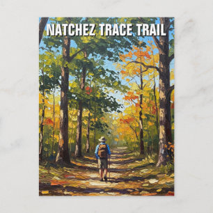 Wandelaar op Natchez Trace Trail Briefkaart