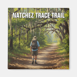Wandelaar op Natchez Trace Trail Magneet