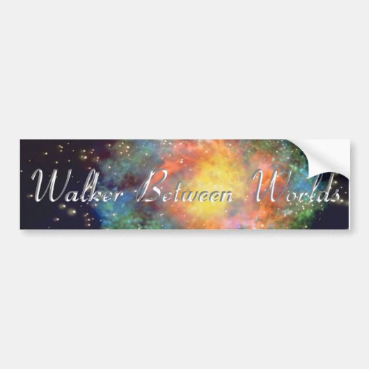 Wandelaar tussen Werelden Bumpersticker (Voorkant)