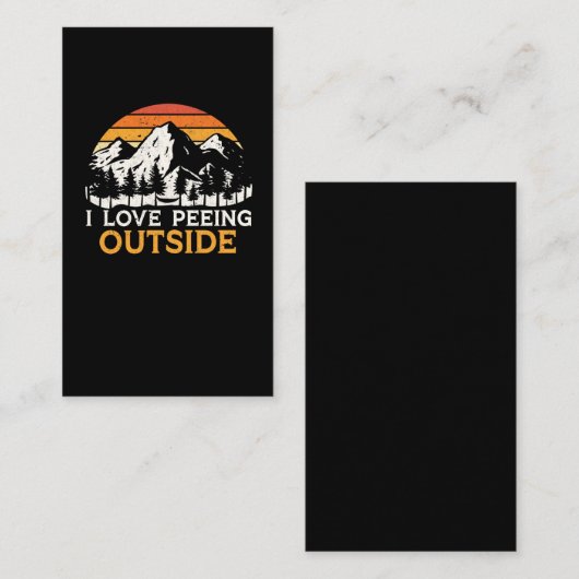  wandelaar voor Camper en Hiker Visitekaartje (Voorkant / Achterkant)