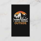  wandelaar voor Camper en Hiker Visitekaartje (Voorkant)