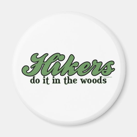 Wandelaars doen het in de Bossen Magneet (Voorkant)