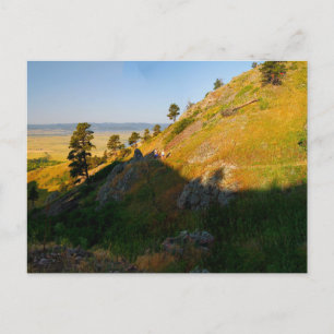 Wandelaars op Beer Butte State Park, South Dakota Briefkaart