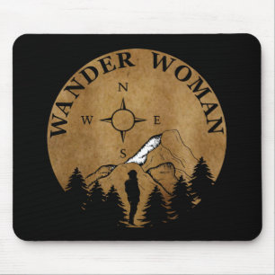 Wandelaarster wandelen muismat