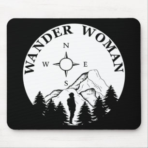 Wandelaarster wandelen muismat