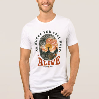 Wandelavontuur Cadeau Waar Je Je Levend Voelt Tri-Blend Shirt