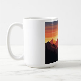 Wandelavontuur Sunset Mountain T-shirt Natuur L Koffiemok