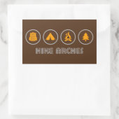 Wandelbogen Nationaal Park Rechthoekige Sticker (Tas)