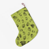 Wandelboot modderige voetafdrukken buitenshuis lie kleine kerstsok (Achterkant (Hangend))