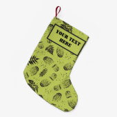 Wandelboot modderige voetafdrukken buitenshuis lie kleine kerstsok (Voorkant (Hangend))