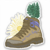 Wandelboot Vuil doet nooit pijn aan Sticker (Voorkant)