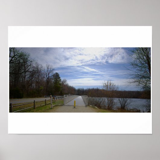 Wandelbrug Waterscape Poster (Voorkant)