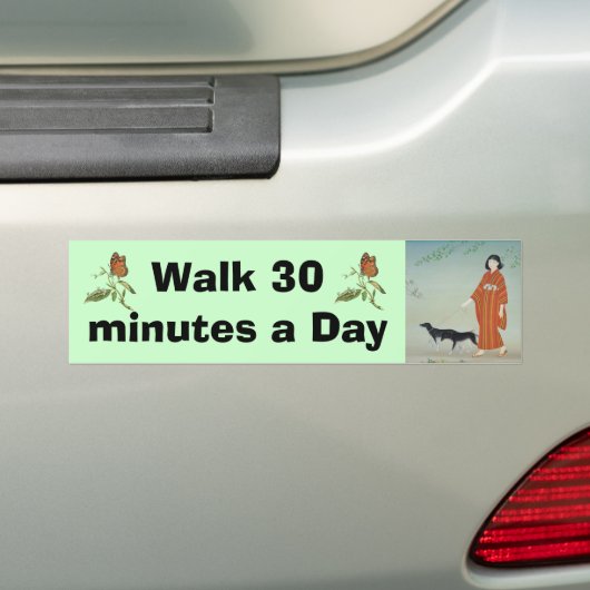 Wandelbumper sticker (Op auto)