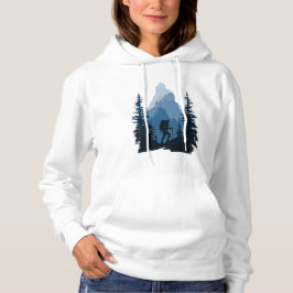 Wandelclub Berg Silhouet Avontuur Grafisch Hoodie