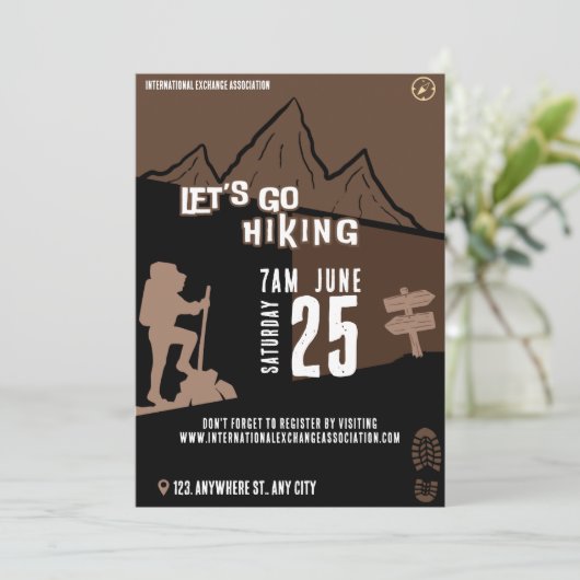 Wandeldag evenement kaart (Staand voorkant)