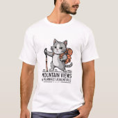 Wandelen avontuur kat t-shirt (Voorkant)
