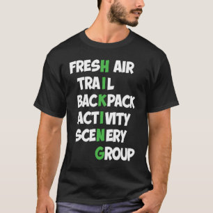 Wandelen Bergbeklimmer Klimmen op Bergmateriaal T-shirt