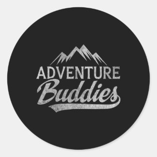 Wandelen Bergen Avontuur Vrienden Koppels  Ronde Sticker