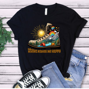 Wandelen Berglandschap Laars Grafisch Natuur  Tri-Blend Shirt