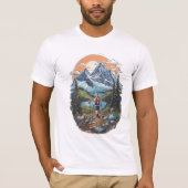 Wandelen Bergtop T-shirt (Voorkant)
