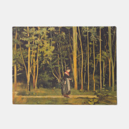 Wandelen bij de Forest Edge (door Ferdinand Hodler Deurmat
