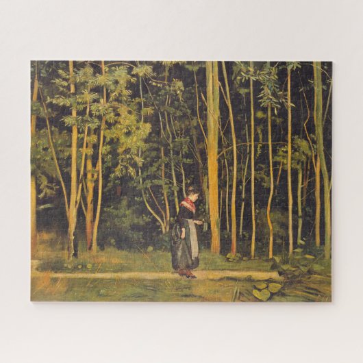 Wandelen bij de Forest Edge (door Ferdinand Hodler Legpuzzel (Horizontaal)