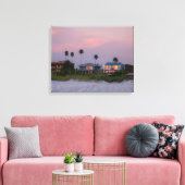 Wandelen bij zonsondergang canvas afdruk (Insitu (Woonkamer))