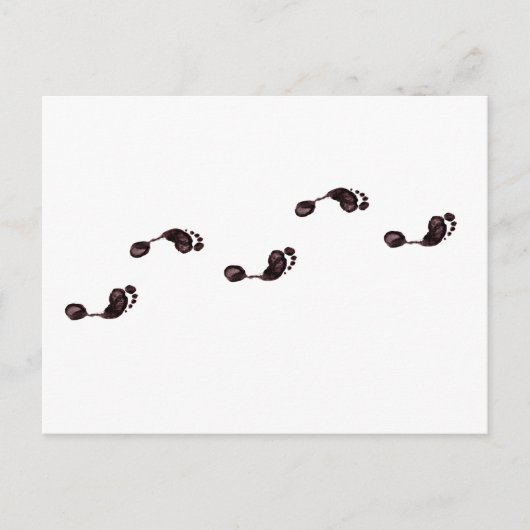 wandelen briefkaart (Voorkant)