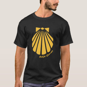 Wandelen Buen Camino De Santiago Sint-Jakobsschelp T-shirt