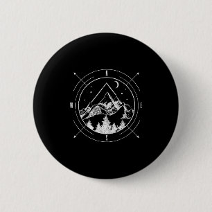 Wandelen Camping Bergen Comp Hiker Camper Outdoor Ronde Button 5,7 Cm