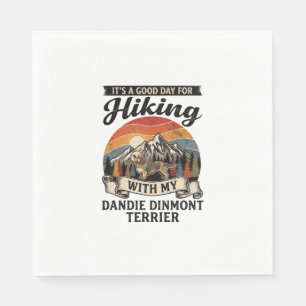 Wandelen Dandie Dinmont Terrier Hond Berg Retro S Servet