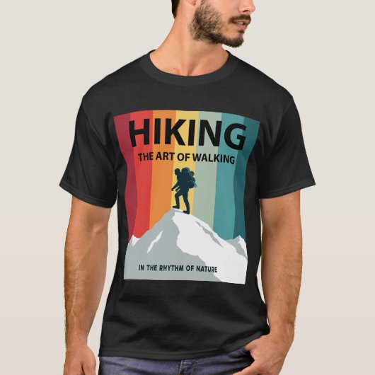 Wandelen De kunst van het lopen Natuur Design T-shirt (Voorkant)