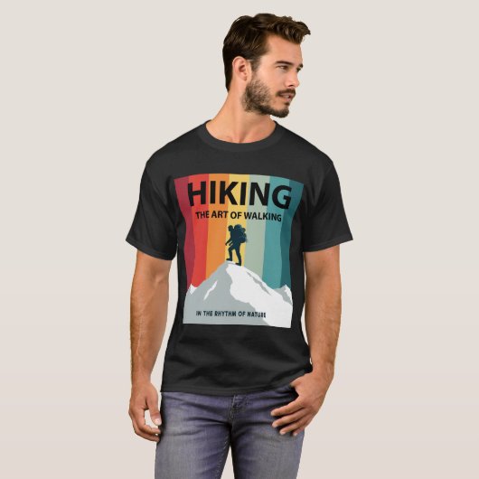 Wandelen De kunst van het lopen Natuur Design T-shirt (Voorkant volledig)