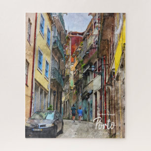 Wandelen door de Alley Porto-Portugal Legpuzzel