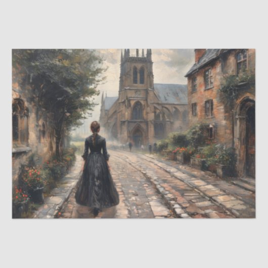 Wandelen door de geschiedenis - Decoupage - Tissuepapier (Voorkant)