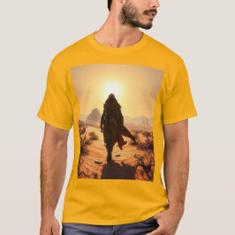 Wandelen door een woestijn t-shirt
