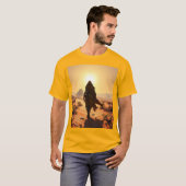 Wandelen door een woestijn t-shirt (Voorkant volledig)