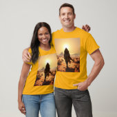Wandelen door een woestijn t-shirt (Unisex)