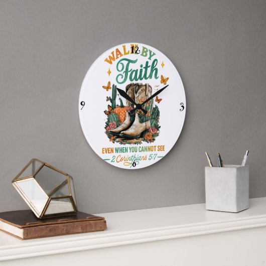 Wandelen door geloof... grote klok (Kantoor)