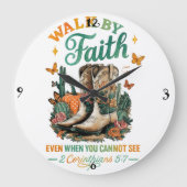 Wandelen door geloof... grote klok (Voorkant)