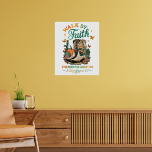 Wandelen door geloof... poster