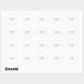 Wandelen door geloof, ronde sticker (Vel)