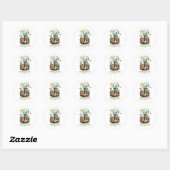 Wandelen door geloof... ronde sticker (Vel)