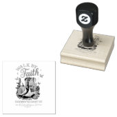 Wandelen door geloof... rubberstempel (Gestempeld)