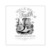 Wandelen door geloof... rubberstempel (Afrduk)