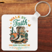 Wandelen door geloof... sleutelhanger (Achterkant)