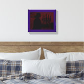 Wandelen door het dorp ~ gewikkeld doek .75 canvas afdruk (Insitu (Slaapkamer))